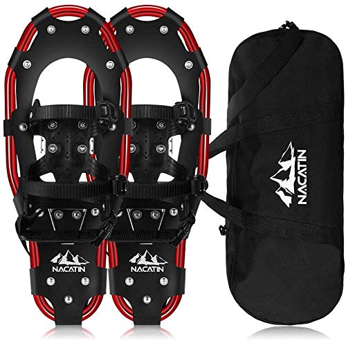 NACATIN Raquetas de nieve ultraligeras de aluminio con bolsa de transporte (30 pulgadas) NACATIN Raquetas de nieve ultraligeras de aluminio con bolsa de transporte (30 pulgadas)