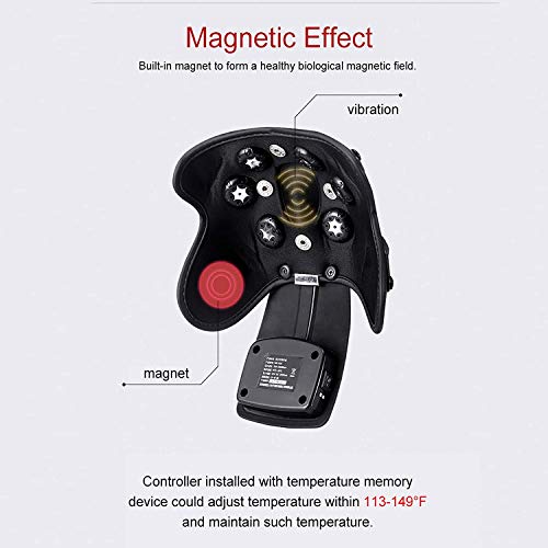 NACHEN Masajeador de Rodilla con Terapia térmica magnética infrarroja, Instrumento de Fisioterapia para la articulación de la Rodilla reumatoide, Alivia el Dolor de la Pierna de la Artritis del Codo