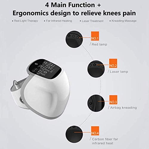 NACHEN Masajeador de Rodilla, Terapia vibratoria magnética infrarroja, vibración eléctrica con calefacción, Fisioterapia, Masaje, Alivio de la osteoartritis, Artritis reumática