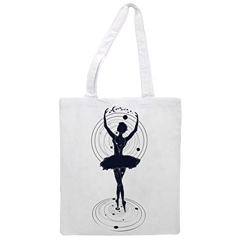 Nacnic Bolsa Tote de Tela Bailarina Ballet Clasico. Bandolera Multiusos