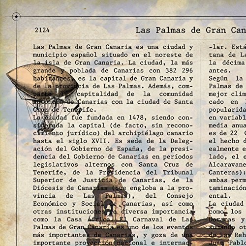 Nacnic Lámina Ciudad de Las Palmas DE Gran Canaria. Ilustración, fotografía y Collage con la Historia DE Las Palmas DE Gran Canaria. Poster tamaño A4 Impreso en Papel Nacnic Lámina Ciudad de Las Palmas DE Gran Canaria. Ilustración, fotografía y Collage con la Historia DE Las Palmas DE Gran Canaria. Poster tamaño A4 Impreso en Papel