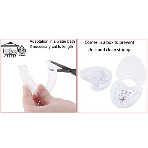 NACTECH 3Pcs Protector Bucal Boxeo Férula De Descarga Dental de Silicona Transparente Mouthguard para Deportes de Contacto Rugby MMA Football Karate Taekwondo Judo Sanda Hockey