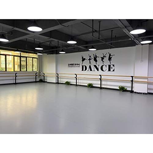 Nai-storage Barra Ballet, Barra Elástica Fija De Aterrizaje De Madera Maciza Barra Ballet De Estudio Danza Doble Poste Ajustable En Altura Interior (Color : Black, Size : 1 m)
