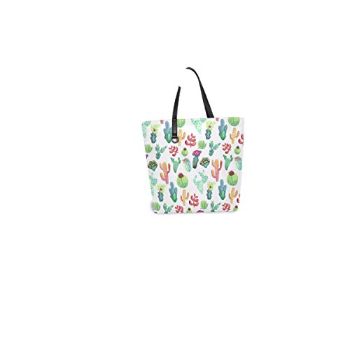 NaiiaN Bolsos Bolsos de hombro Bolso de correa de peso ligero Bolso de compras Caballo para mujeres Niñas Damas Damas Cactus tropicales Suculentas