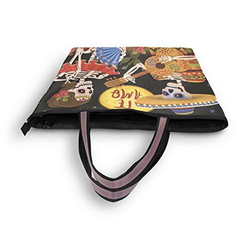 NaiiaN Bolsos para mujeres, niñas, señoras, estudiantes, peso ligero, correa, esqueleto, día de los muertos, vacaciones, equipo, bolso de mano, bolsos de hombro, monedero, compras NaiiaN Bolsos para mujeres, niñas, señoras, estudiantes, peso ligero, correa, esqueleto, día de los muertos, vacaciones, equipo, bolso de mano, bolsos de hombro, monedero, compras