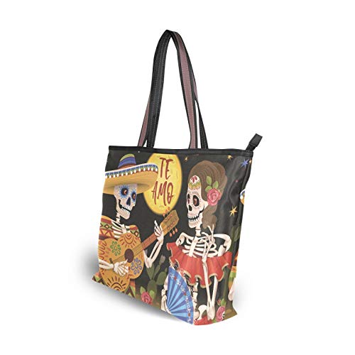 NaiiaN Bolsos para mujeres, niñas, señoras, estudiantes, peso ligero, correa, esqueleto, día de los muertos, vacaciones, equipo, bolso de mano, bolsos de hombro, monedero, compras NaiiaN Bolsos para mujeres, niñas, señoras, estudiantes, peso ligero, correa, esqueleto, día de los muertos, vacaciones, equipo, bolso de mano, bolsos de hombro, monedero, compras