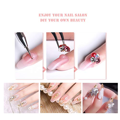 Nail kit, 3PCS Nails Extension Builder Gel Glue + 100PCS Acrylic Nail Tips + 3PCS Nail Files + 2PCS Sponge Finger Separator, Apto para principiantes