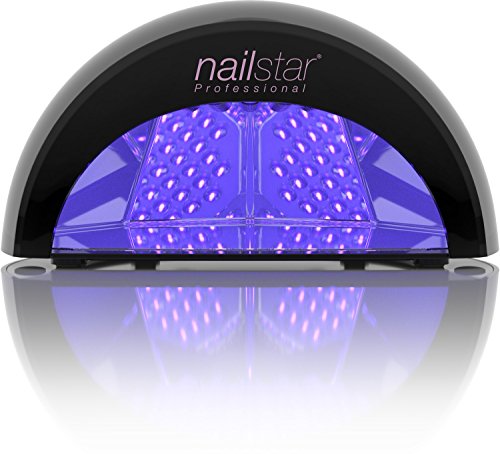 NailStar Lámpara LED Profesional Seca Esmalte de Uñas. Para Manicura Shellac y Gel, con Temporizador de 30 seg, 60 seg, 90 seg y 30 min (negro) NailStar Lámpara LED Profesional Seca Esmalte de Uñas. Para Manicura Shellac y Gel, con Temporizador de 30 seg, 60 seg, 90 seg y 30 min (negro)