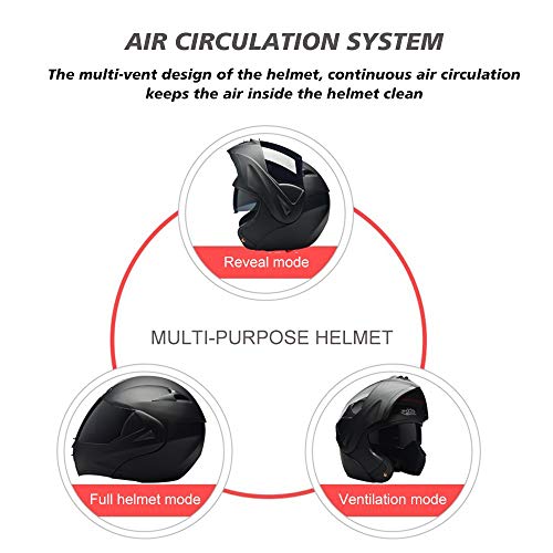 NAINAIWANG Modular Casco abatible Moto Bluetooth Motocicleta modulares Visera Dobles Cascos integrales Aprobado ECE/Dot Radio FM incorporada con Micrófono Sistema comunicación NAINAIWANG Modular Casco abatible Moto Bluetooth Motocicleta modulares Visera Dobles Cascos integrales Aprobado ECE/Dot Radio FM incorporada con Micrófono Sistema comunicación