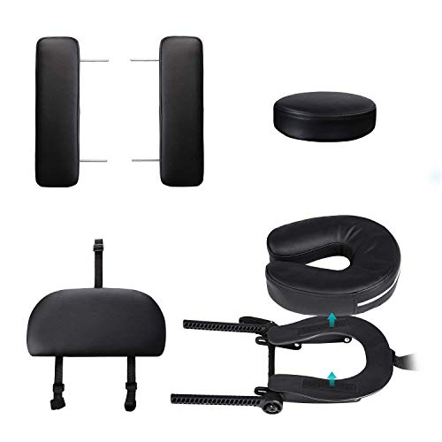 Naipo Mesa de Masaje Plegable anchos 70cm de 3 Secciones Camilla Portátil y Profesional con Patas de Aluminio Respaldo Regulable Bolsa de Transporte Negro Naipo Mesa de Masaje Plegable anchos 70cm de 3 Secciones Camilla Portátil y Profesional con Patas de Aluminio Respaldo Regulable Bolsa de Transporte Negro