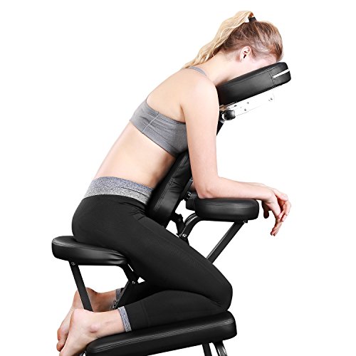 Naipo Silla de Masaje Plegable Ligera y Portátil para Fisioterapia, Tatuaje y Rehabilitación con Reposabrazos Ajustable, Soporte Pectoral, Reposacabezas y Funda de Transporte Oxford Negro (9.3 kg) Naipo Silla de Masaje Plegable Ligera y Portátil para Fisioterapia, Tatuaje y Rehabilitación con Reposabrazos Ajustable, Soporte Pectoral, Reposacabezas y Funda de Transporte Oxford Negro (9.3 kg)