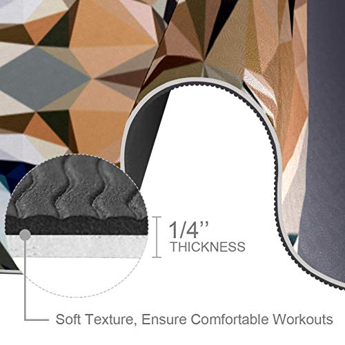 nakw88 Cool Tiger Head - Esterilla de yoga antideslizante para yoga, pilates y ejercicios de suelo (72 x 24 x 6 mm) para mujeres y niñas nakw88 Cool Tiger Head - Esterilla de yoga antideslizante para yoga, pilates y ejercicios de suelo (72 x 24 x 6 mm) para mujeres y niñas