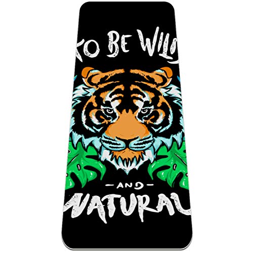 nakw88 Tiger Head - Esterilla de yoga antideslizante para yoga, pilates y ejercicios de suelo (72 x 24 x 6 mm) para mujeres y niñas nakw88 Tiger Head - Esterilla de yoga antideslizante para yoga, pilates y ejercicios de suelo (72 x 24 x 6 mm) para mujeres y niñas