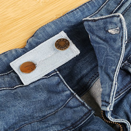 Naler 6 extensores de botones, extensor de cintura con gancho para pantalones vaqueros, camisas Naler 6 extensores de botones, extensor de cintura con gancho para pantalones vaqueros, camisas