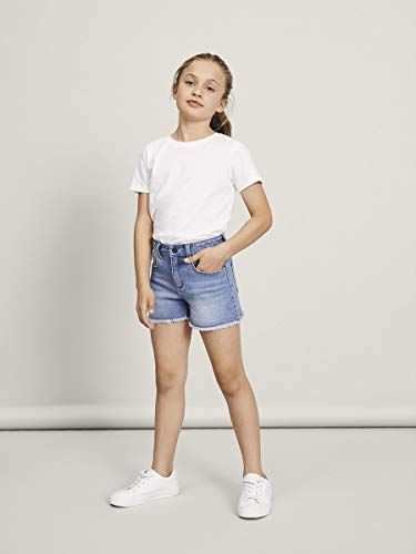 NAME IT Nkfrandi Mom Dnmcece 1345 HW Shorts Noos Pantalones Cortos, Mezclilla Azul Claro, 104 para Niñas NAME IT Nkfrandi Mom Dnmcece 1345 HW Shorts Noos Pantalones Cortos, Mezclilla Azul Claro, 104 para Niñas
