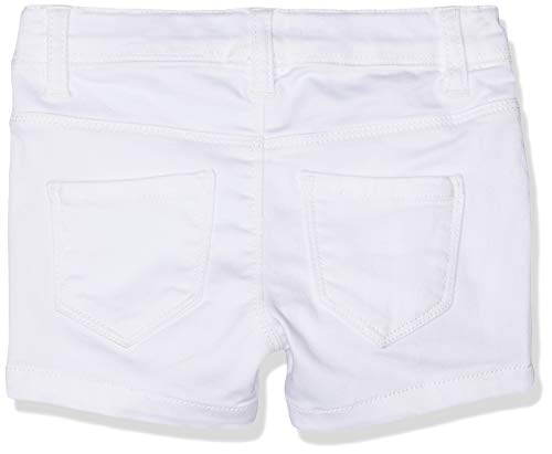 NAME IT Nkfsalli Twitinna Shorts AF Noos Pantalones Cortos, Blanco (Bright White Bright White), 92 para Niñas