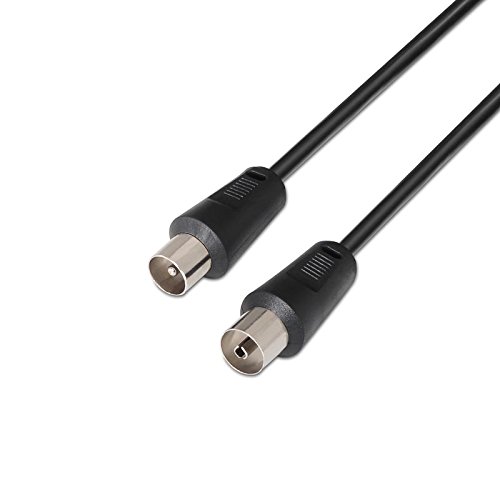 NanoCable 10.26.0202 - Cable antena de TV de 75 Ohm, macho-hembra, 1.8mts NanoCable 10.26.0202 - Cable antena de TV de 75 Ohm, macho-hembra, 1.8mts