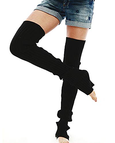Nanxson Calentadores piernas Mujer Calentar de Invierno Calientapiernas para Formación Danza Yoga TTW0056 (L, Negro) Nanxson Calentadores piernas Mujer Calentar de Invierno Calientapiernas para Formación Danza Yoga TTW0056 (L, Negro)