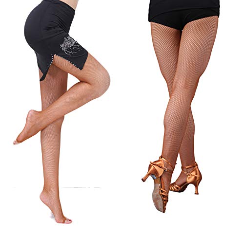 Nanxson Femenino Peep Toe Pantimedias Toeless Delgado Rejilla Medias Baile Latino WZWL0012 (L, Camello) Nanxson Femenino Peep Toe Pantimedias Toeless Delgado Rejilla Medias Baile Latino WZWL0012 (L, Camello)