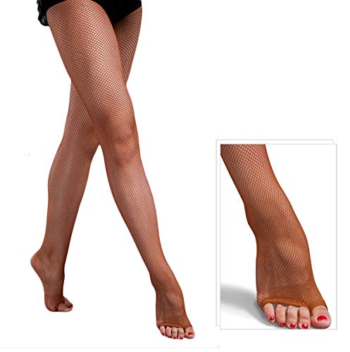 Nanxson Femenino Peep Toe Pantimedias Toeless Delgado Rejilla Medias Baile Latino WZWL0012 (L, Camello) Nanxson Femenino Peep Toe Pantimedias Toeless Delgado Rejilla Medias Baile Latino WZWL0012 (L, Camello)