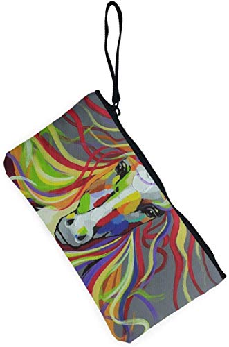 naotaori Monedero de Lona para Mujer de Caballo de Animales Salvajes Coloridos Mini Cambio Monedero Monedero Cartera-Tarjeta Teléfono Monedero Bolsa de Almacenamiento Estuche de lápices Estuche Casua naotaori Monedero de Lona para Mujer de Caballo de Animales Salvajes Coloridos Mini Cambio Monedero Monedero Cartera-Tarjeta Teléfono Monedero Bolsa de Almacenamiento Estuche de lápices Estuche Casua