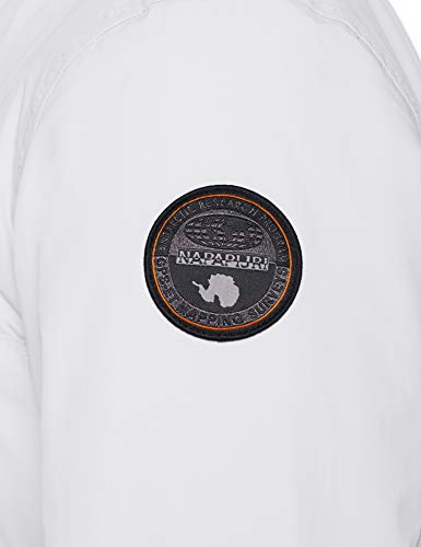 Napapijri Rainforest Winter, Chaqueta para Hombre, Blanco (Bright White 002), Small Napapijri Rainforest Winter, Chaqueta para Hombre, Blanco (Bright White 002), Small