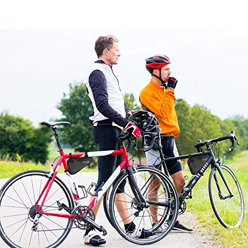 Nasjac Bolsa de Marco Triangular para Bicicleta, Ciclismo Bolsa de Manillar Frontal Impermeable Bolsa de sillín con Correa Bolsa de Tubo de Almacenamiento con Franja Reflectante Nasjac Bolsa de Marco Triangular para Bicicleta, Ciclismo Bolsa de Manillar Frontal Impermeable Bolsa de sillín con Correa Bolsa de Tubo de Almacenamiento con Franja Reflectante