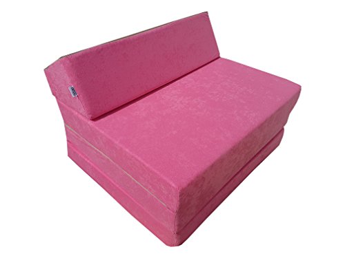 Natalia Spzoo Colchón Plegable Cama de Invitados colchón de Espuma 200x70 cm FM (Rosa)