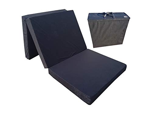 Natalia Spzoo El sillón de colchón Plegable para Invitados 180x80x10 cm con el Bolso (Negro 0001) Natalia Spzoo El sillón de colchón Plegable para Invitados 180x80x10 cm con el Bolso (Negro 0001)