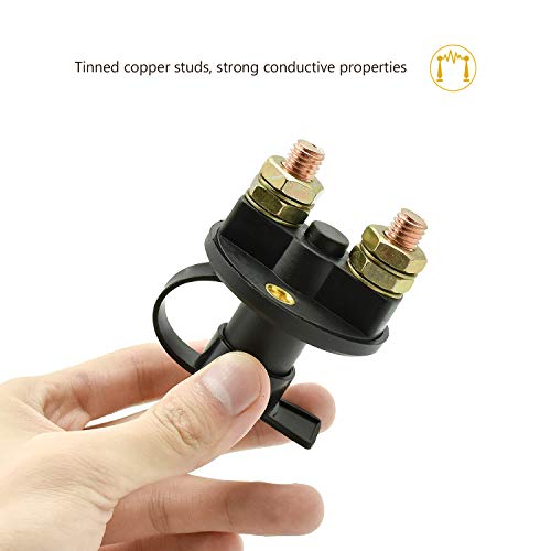NATEE Interruptor de Desconexión de Aislador de Batería, Aislador de Batería Coche 12V 400A, Desconector de Batería, Interruptor Principal Desconector para Coche Barco Moto Camión con 2 Llaves NATEE Interruptor de Desconexión de Aislador de Batería, Aislador de Batería Coche 12V 400A, Desconector de Batería, Interruptor Principal Desconector para Coche Barco Moto Camión con 2 Llaves