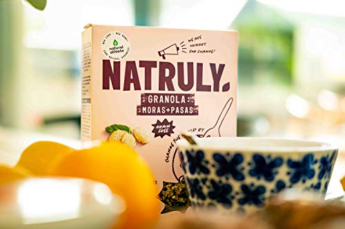 NATRULY Granola BIO de Frutos Secos y Semillas Sin Cereales, Sin Gluten y Sin AzĂșcar Refinado, Vegana, Sabor Moras y Pasas -Pack2x325g NATRULY Granola BIO de Frutos Secos y Semillas Sin Cereales, Sin Gluten y Sin AzĂșcar Refinado, Vegana, Sabor Moras y Pasas -Pack2x325g