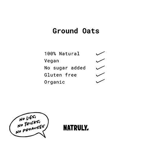 NATRULY Harina de Avena 2 Sabores BIO Avena en Polvo Sin Azúcar, Sin Gluten, 1 KG (antes Natural Athlete) NATRULY Harina de Avena 2 Sabores BIO Avena en Polvo Sin Azúcar, Sin Gluten, 1 KG (antes Natural Athlete)