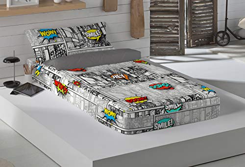 NATURALS Saco nórdico sin Relleno Comics Cama 105 cm