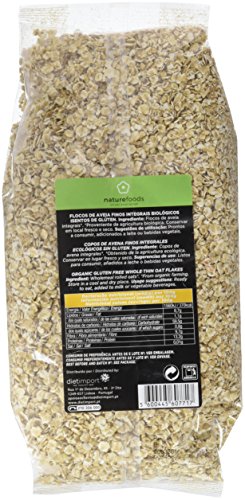 Naturefoods Copos de Avena Finos Integrales Ecológicos Sin Gluten - 475 gr Naturefoods Copos de Avena Finos Integrales Ecológicos Sin Gluten - 475 gr