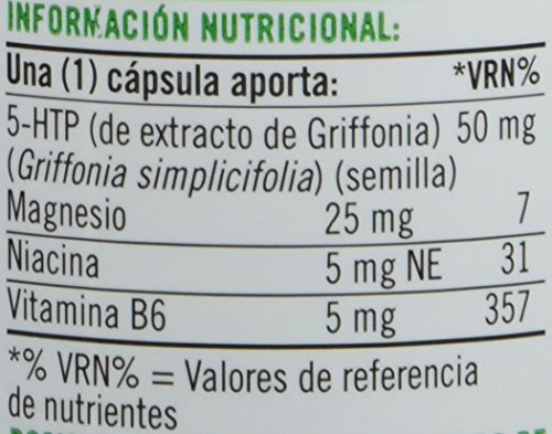 Nature's Bounty 5 Htp 50 Mg con Niacina y Vitamina B6-60 Cápsulas Nature's Bounty 5 Htp 50 Mg con Niacina y Vitamina B6-60 Cápsulas