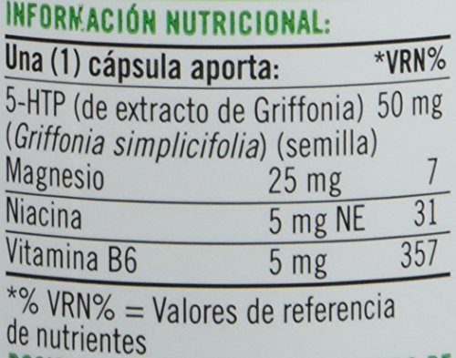 Nature's Bounty 5 Htp 50 Mg con Niacina y Vitamina B6-60 Cápsulas