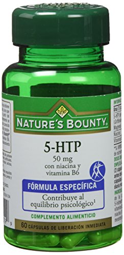 Nature's Bounty 5 Htp 50 Mg con Niacina y Vitamina B6-60 Cápsulas Nature's Bounty 5 Htp 50 Mg con Niacina y Vitamina B6-60 Cápsulas