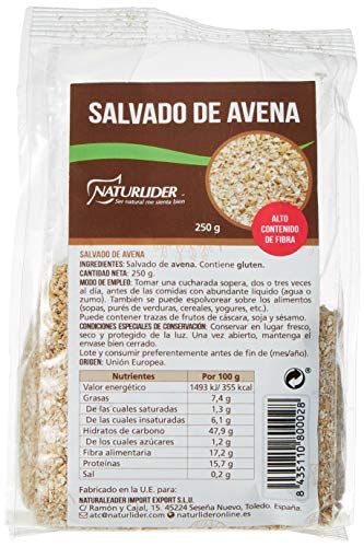 Naturlider Salvado Avena Molido 250 Gr Bolsa 250 Gramos 300 g