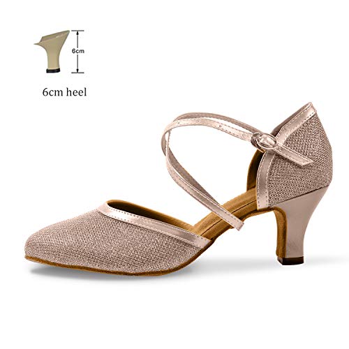 Naudamp Mujeres Niña Zapatos Latinos de Baile Zapatillas de Baile de salón Performance Correa Cruzada Criss Calzado de Danza Modelo Naudamp Mujeres Niña Zapatos Latinos de Baile Zapatillas de Baile de salón Performance Correa Cruzada Criss Calzado de Danza Modelo