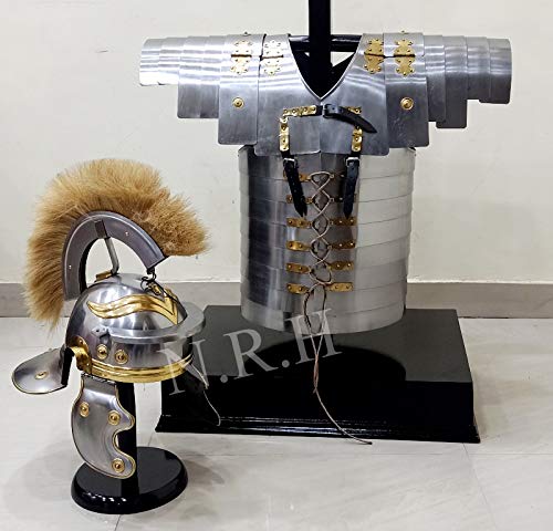 Nautical Replica Hub Medieval Armour Lorica Segmentata Chaqueta Legionario Larp W/Caballo Casco Romano Plume Nautical Replica Hub Medieval Armour Lorica Segmentata Chaqueta Legionario Larp W/Caballo Casco Romano Plume
