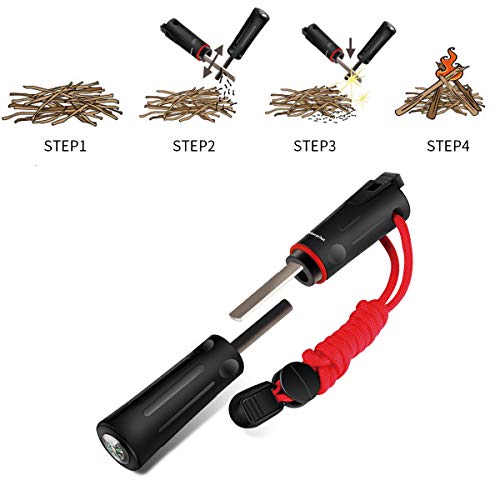 Navaja Suiza Morpilot Pedernal Navaja Multifuncional con Encendedor de Fuego para Supervivencia, 15 en 1 Navaja Caza Pesca, Cuchillo Multiuso Acero Inoxidable, Impermeable Herramienta Múltiusos Navaja Suiza Morpilot Pedernal Navaja Multifuncional con Encendedor de Fuego para Supervivencia, 15 en 1 Navaja Caza Pesca, Cuchillo Multiuso Acero Inoxidable, Impermeable Herramienta Múltiusos