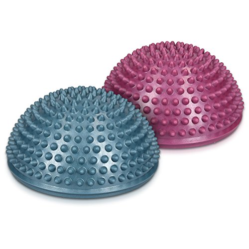 Navaris Bola de Equilibrio para Mejorar coordinación - Set de 2 Bolas Fitness diseño Erizo para Entrenar - Cojín para Estabilidad en DIV. Colores Navaris Bola de Equilibrio para Mejorar coordinación - Set de 2 Bolas Fitness diseño Erizo para Entrenar - Cojín para Estabilidad en DIV. Colores
