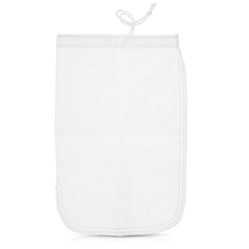 Navaris Bolsa para Hacer Leche Vegetal 20 x 30 CM - Bolsa colador para Hacer Leche Vegana de nueces almendras - Malla de Nailon para Colar Zumo Leche