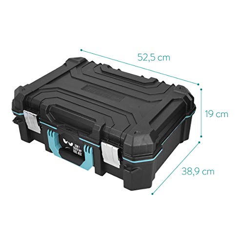 Navaris caja de herramientas de plástico - Organizador de herramienta con protección antigolpes - Maletín para herramientas de bricolaje con diseño Navaris caja de herramientas de plástico - Organizador de herramienta con protección antigolpes - Maletín para herramientas de bricolaje con diseño