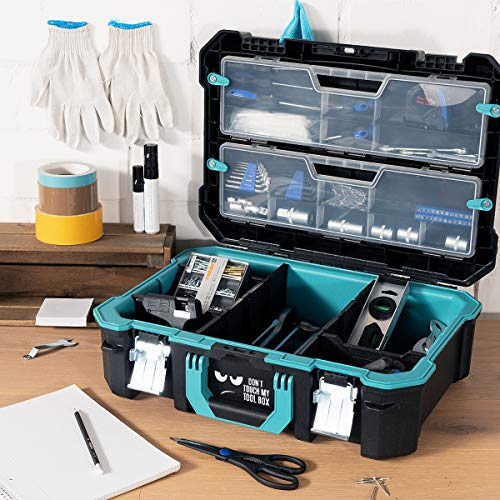 Navaris caja de herramientas de plástico - Organizador de herramienta con protección antigolpes - Maletín para herramientas de bricolaje con diseño Navaris caja de herramientas de plástico - Organizador de herramienta con protección antigolpes - Maletín para herramientas de bricolaje con diseño