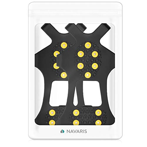 Navaris Crampones de Escalada - Cubiertas Antideslizantes de Metal - Crampones de Botas para Caminar sobre Nieve o Hielo Unisex Navaris Crampones de Escalada - Cubiertas Antideslizantes de Metal - Crampones de Botas para Caminar sobre Nieve o Hielo Unisex