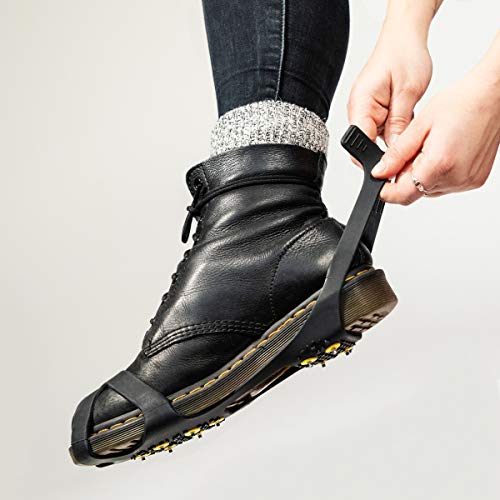Navaris Crampones de Escalada - Cubiertas Antideslizantes de Metal - Crampones de Botas para Caminar sobre Nieve o Hielo Unisex Navaris Crampones de Escalada - Cubiertas Antideslizantes de Metal - Crampones de Botas para Caminar sobre Nieve o Hielo Unisex