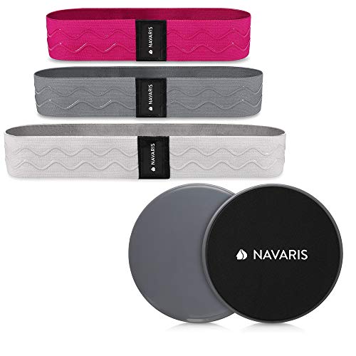 Navaris Juego de 3 Bandas elĂĄsticas de Resistencia - 3 Cintas con 3 Niveles de dureza mĂĄs 2 Discos deslizantes - Fitness Yoga Pilates Fisioterapia Navaris Juego de 3 Bandas elĂĄsticas de Resistencia - 3 Cintas con 3 Niveles de dureza mĂĄs 2 Discos deslizantes - Fitness Yoga Pilates Fisioterapia