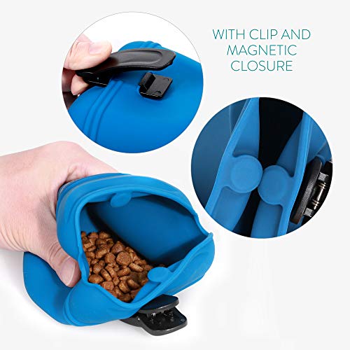 Navaris Set 2 Fundas de Silicona Porta golosinas de Perro - Estuches para Entrenamiento de Mascota Cachorro - Bolsas para recompensas premios Galletas Navaris Set 2 Fundas de Silicona Porta golosinas de Perro - Estuches para Entrenamiento de Mascota Cachorro - Bolsas para recompensas premios Galletas