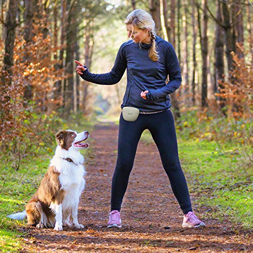 Navaris Set 2 Fundas de Silicona Porta golosinas de Perro - Estuches para Entrenamiento de Mascota Cachorro - Bolsas para recompensas premios Galletas